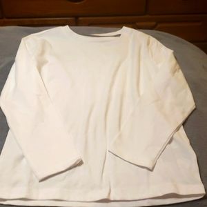 Old Navy Long Sleeve White Shirt Size 6-7